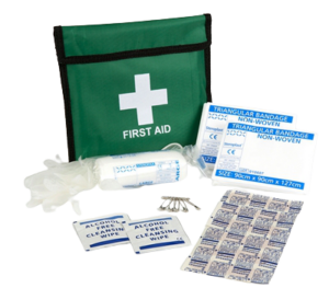 Basic one person first aid pouch complete