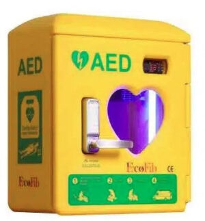 EcoFib Outdoor Heated AED Cabinet with Handle